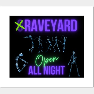 Graveyard Open All Night Ver 2 Posters and Art